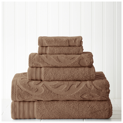 Towels Amrapur Casablanca 100% Cotton 56JACQMS-MOC-ST 645470132075 Cotton Bath Hand Set 