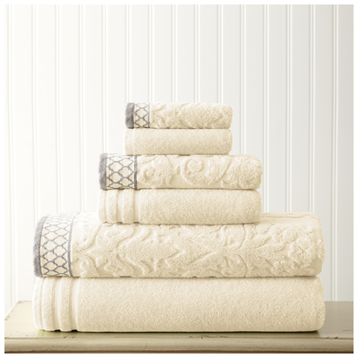 Towels Amrapur Moroccan 100% Cotton 56JQJQBG-IVY-ST 645470164281 Creambeigeivorysandnude Cotton Bath Hand Set 