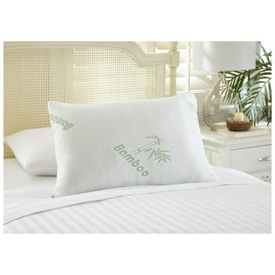Bed Pillows Amrapur Botanical Comfort 60% Bamboo/40% Polyester 5BMBMPLG-GRN-QN 645470161709 Jumbo Queen Bamboo 