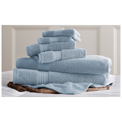 Towels Amrapur Allure 100% Cotton 5CTN650G-BLU-ST 645470147833 Bluenavytealturquioseindigoaqu Cotton Bath Hand Set 