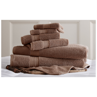 Towels Amrapur Allure 100% Cotton 5CTN650G-MOC-ST 645470147871 Cotton Bath Hand Set 