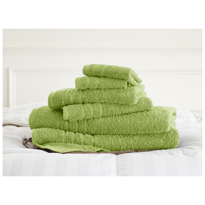 Towels Amrapur Spa Collection 100% Cotton 5CTNTL6G-LME-ST 645470149219 Cotton Bath Hand Set 