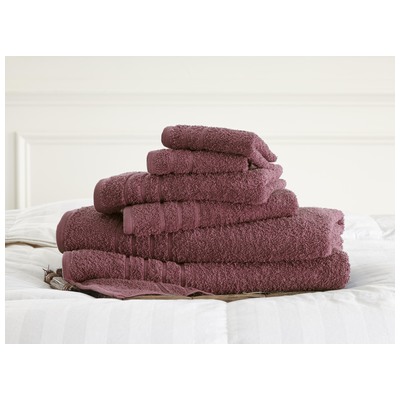 Towels Amrapur Spa Collection 100% Cotton 5CTNTL6G-RSE-ST 645470149240 Cotton Bath Hand Set 