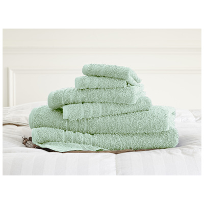 Towels Amrapur Spa Collection 100% Cotton 5CTNTL6G-SKY-ST 645470149202 Cotton Bath Hand Set 