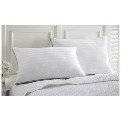 Bed Pillows Amrapur Allure 100% Cotton Cover 5DWN500G-WHT-KG 645470175508 King Queen Cotton Thread Count 
