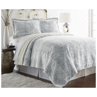 Comforters Amrapur SERTA 100% Polyester 5FXSRTRG-GRY-FQ 645470160504 GrayGrey Full Queen Solid Color Polyester 