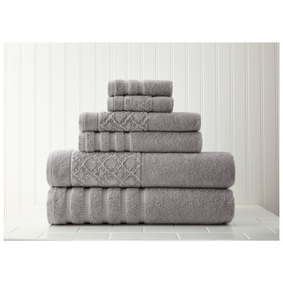 Towels Amrapur Moroccan collection 100% Superior Combed cotton 5JQDMNDG-GRY-ST 645470186702 GrayGrey Cotton Superior Combed cotton Bath Set 