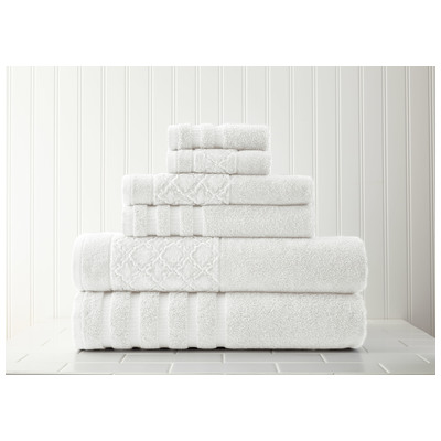 Towels Amrapur Moroccan collection 100% Superior Combed cotton 5JQDMNDG-WHT-ST 645470186733 Whitesnow Cotton Superior Combed cotton Bath Set 