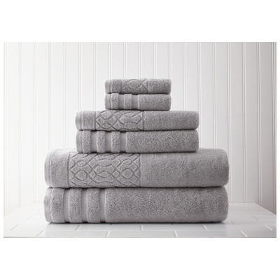 Towels Amrapur Moroccan collection 100% Superior Combed cotton 5JQKCHNG-GRY-ST 645470186580 GrayGrey Cotton Superior Combed cotton Bath Set 