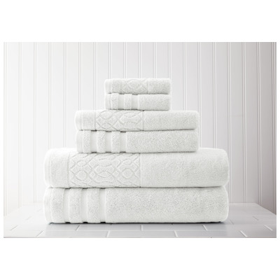 Towels Amrapur Moroccan collection 100% Superior Combed cotton 5JQKCHNG-WHT-ST 645470186610 Whitesnow Cotton Superior Combed cotton Bath Set 