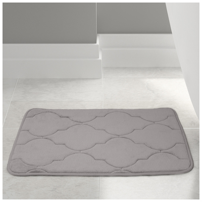 Bath and Shower Mats Amrapur Spa Collection 100% Polyester 5MBT234G-ASH-ST 645470190358 