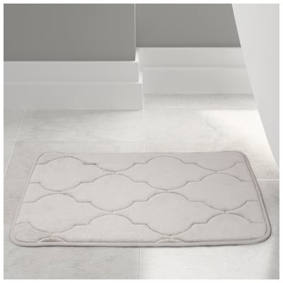 Bath and Shower Mats Amrapur Spa Collection 100% Polyester 5MBT234G-SIL-ST 645470190419 