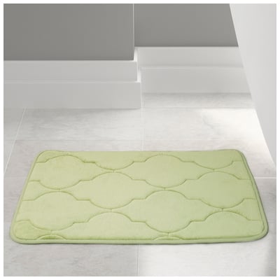 Bath and Shower Mats Amrapur Spa Collection 100% Polyester 5MBT724G-GRN-ST 645470190297 