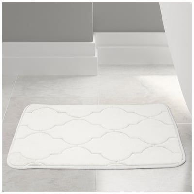 Bath and Shower Mats Amrapur Spa Collection 100% Polyester 5MBT724G-WHT-ST 645470190327 