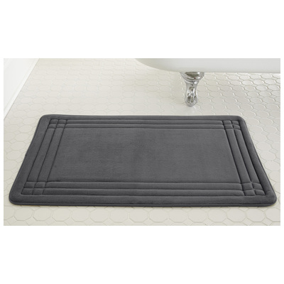 Bath and Shower Mats Amrapur Spa Collection 100% Polyester 5MFN1724G-GNY-ST 645470135526 