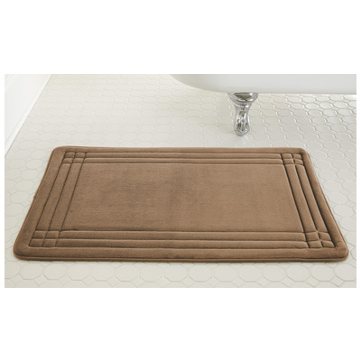Bath and Shower Mats Amrapur Spa Collection 100% Polyester 5MFN2134G-MOC-ST 645470135601 