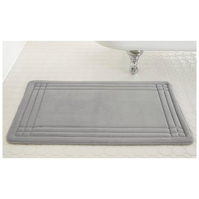 Bath and Shower Mats Amrapur Spa Collection 100% Polyester 5MFN2134G-SIL-ST 645470135571 