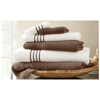 Towels Amrapur Srping Bloom 100% Cotton 5QKSTTLG-MOC-ST 645470141411 Cotton Bath Hand Set 
