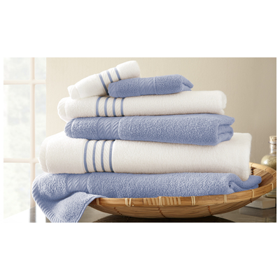 Towels Amrapur Srping Bloom 100% Cotton 5QKSTTLG-SBU-ST 645470171906 Bluenavytealturquioseindigoaqu Cotton Bath Hand Set 