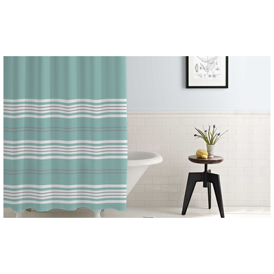Amrapur Shower Curtains, 100% Polyester, 645470188454, 5SHRCSTG-AQA-ST