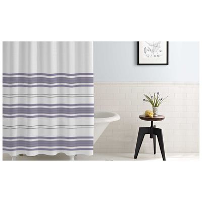 Amrapur Shower Curtains, 100% Polyester, 645470188485, 5SHRCSTG-LVR-ST