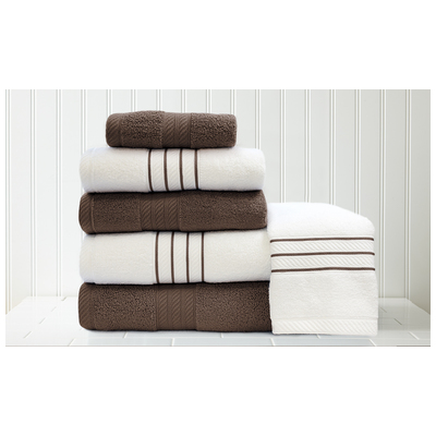 Towels Amrapur Allure 100% Cotton 5STRQKSG-MOC-ST 645470197425 Cotton Bath Hand Set 