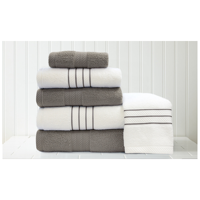 Towels Amrapur Allure 100% Cotton 5STRQKSG-PLT-ST 645470197432 Cotton Bath Hand Set 