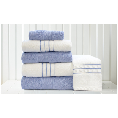 Towels Amrapur Allure 100% Cotton 5STRQKSG-SBU-ST 645470197456 Bluenavytealturquioseindigoaqu Cotton Bath Hand Set 