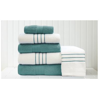 Towels Amrapur Allure 100% Cotton 5STRQKSG-TEA-ST 645470197470 Bluenavytealturquioseindigoaqu Cotton Bath Hand Set 