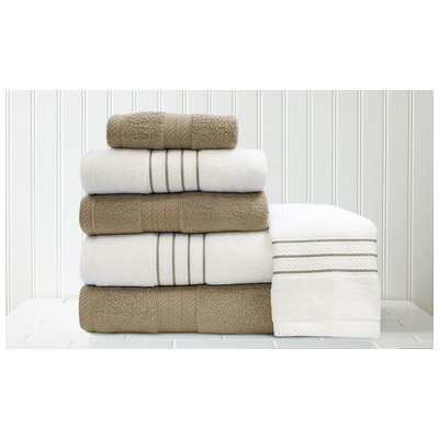 Towels Amrapur Allure 100% Cotton 5STRQKSG-TPE-ST 645470197487 Cotton Bath Hand Set 