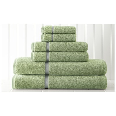 Towels Amrapur Spa Collection 100% Cotton 5T650SRG-GRN-ST 645470148045 Greenemeraldteal Cotton Bath Hand Set 
