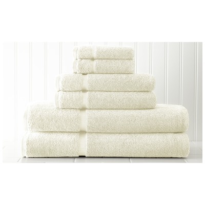 Towels Amrapur Spa Collection 100% Cotton 5T650SRG-IVY-ST 645470148014 Creambeigeivorysandnude Cotton Bath Hand Set 