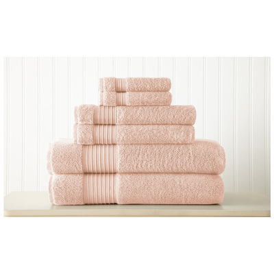 Towels Amrapur Allure 100% Turkish cotton 5TL6TRKG-BSH-ST 645470172880 PinkFuchsiablush Cotton Turkish cotton Bath Hand Set 
