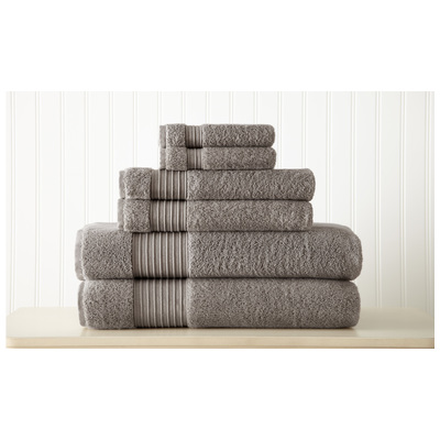 Towels Amrapur Allure 100% Turkish cotton 5TL6TRKG-PLT-ST 645470172910 Cotton Turkish cotton Bath Hand Set 