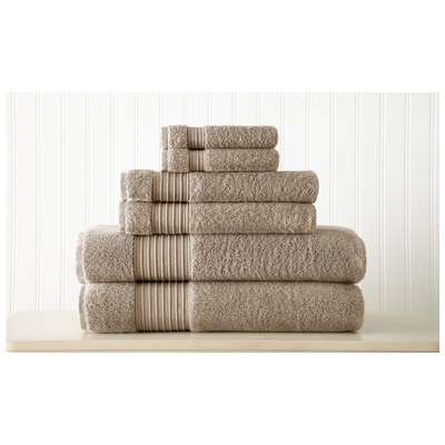 Towels Amrapur Allure 100% Turkish cotton 5TL6TRKG-TPE-ST 645470172842 Cotton Turkish cotton Bath Hand Set 