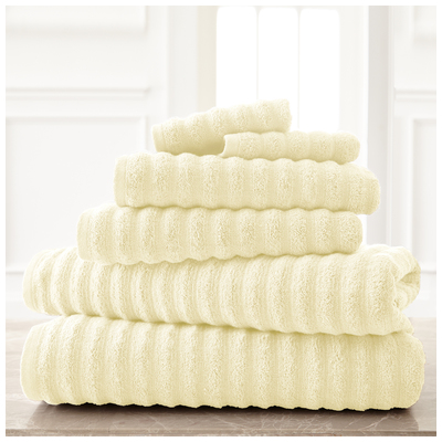 Towels Amrapur Spring Bloom 100% Cotton 5WVYSPAG-IVY-ST 645470147925 Creambeigeivorysandnude Cotton Bath Hand Set 