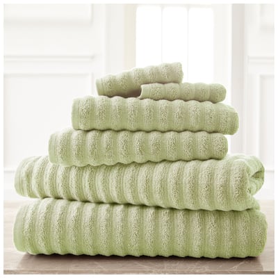 Towels Amrapur Spring Bloom 100% Cotton 5WVYSPAG-SGE-ST 645470147963 Cotton Bath Hand Set 