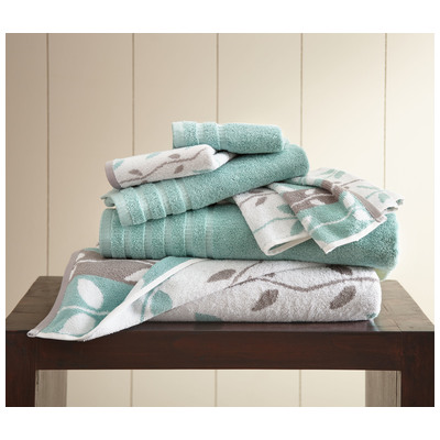 Towels Amrapur Allure 100% Superior Combed cotton 5YDJLTCG-AQA-ST 645470184975 Bluenavytealturquioseindigoaqu Cotton Superior Combed cotton Bath Hand Set 