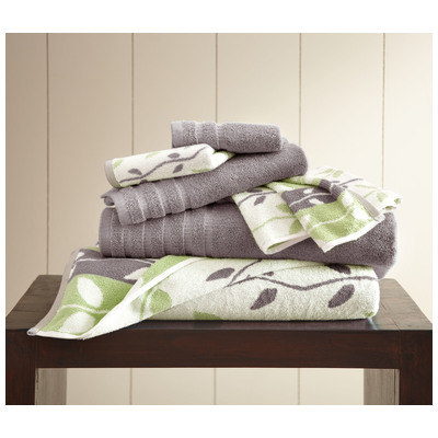 Towels Amrapur Allure 100% Superior Combed cotton 5YDJLTCG-GRY-ST 645470184951 GrayGrey Cotton Superior Combed cotton Bath Hand Set 