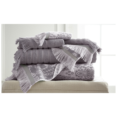 Towels Amrapur Allure 100% Superior Combed cotton 5YDJPRTG-GRY-ST 645470183497 GrayGrey Cotton Superior Combed cotton Bath Hand Set 