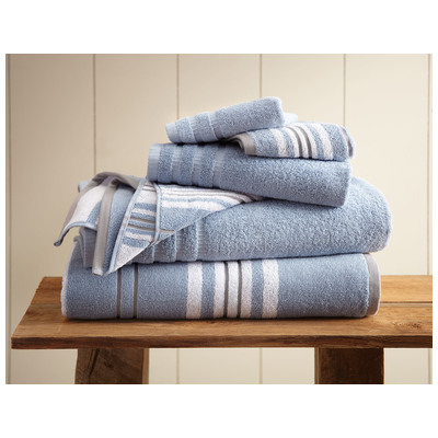 Towels Amrapur Allure 100% Superior Combed cotton 5YDRCRSG-BLU-ST 645470184982 Bluenavytealturquioseindigoaqu Cotton Superior Combed cotton Bath Hand Set 