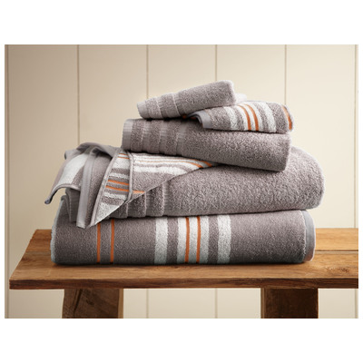 Towels Amrapur Allure 100% Superior Combed cotton 5YDRCRSG-GRY-ST 645470184999 GrayGrey Cotton Superior Combed cotton Bath Hand Set 