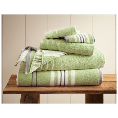 Towels Amrapur Allure 100% Superior Combed cotton 5YDRCRSG-SGE-ST 645470185002 Greenemeraldteal Cotton Superior Combed cotton Bath Hand Set 