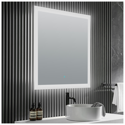 Bathroom Mirrors Anzzi Glass Silver Silver BA-LMDFX004AL 191042055469 BATHROOM - Mirrors - LED Mirro Glass mirror 