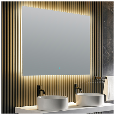 Bathroom Mirrors Anzzi Glass Silver Silver BA-LMDFX006AL 191042055483 BATHROOM - Mirrors - LED Mirro Glass mirror 