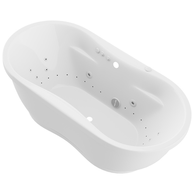 Free Standing Bath Tubs Anzzi Lori Acrylic White White FT-AZ102 191042072398 BATHROOM - Bathtubs - Freestan Acrylic Fiberglass 