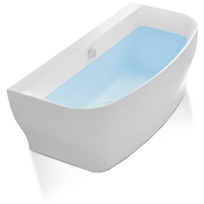 Free Standing Bath Tubs Anzzi Bank Series Acrylic Glossy White White FT-AZ112 191042004177 BATHROOM - Bathtubs - Freestan Acrylic Fiberglass 
