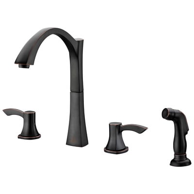 Kitchen Faucets Anzzi Soave Series Brass Oil Rubbed Bronze Bronze KF-AZ032ORB 848308074145 KITCHEN - Kitchen Faucets - St Kitchen Pull Out Standard Brass Bronze 