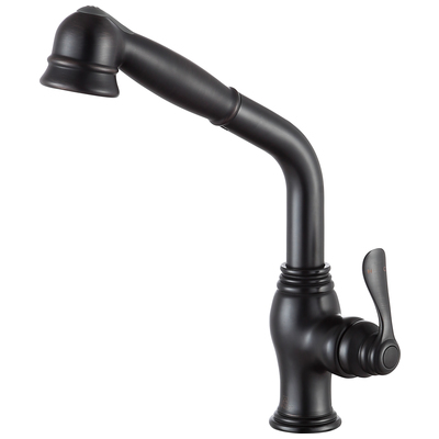 Kitchen Faucets Anzzi Del Moro Series Brass Oil Rubbed Bronze Bronze KF-AZ203ORB 191042019621 KITCHEN - Kitchen Faucets - Pu Kitchen Pull Out Single Handle Brass Bronze 