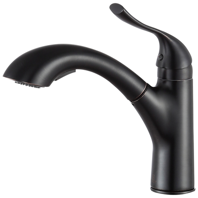Kitchen Faucets Anzzi Di Piazza Series Brass Oil Rubbed Bronze Bronze KF-AZ205ORB 191042019683 KITCHEN - Kitchen Faucets - Pu Kitchen Pull Out Single Handle Brass Bronze 